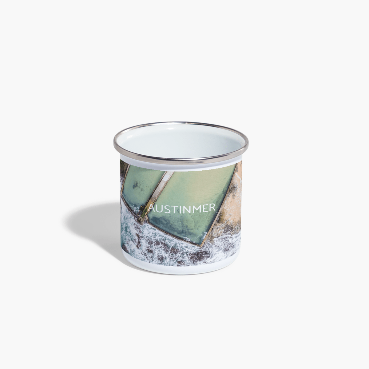 Austinmer Enamel Camping Mug - Belinda Doyle - Australian Photographer & Resin Artist