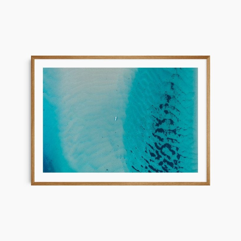 "A Paddle in the Blue" Photography Print - Belinda Doyle - Australian Photographer & Resin Artist