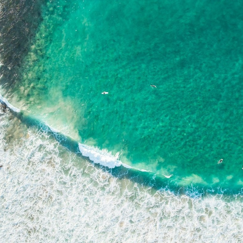 "Aqua Over Basalt" Photography Print - Belinda Doyle - Australian Photographer & Resin Artist