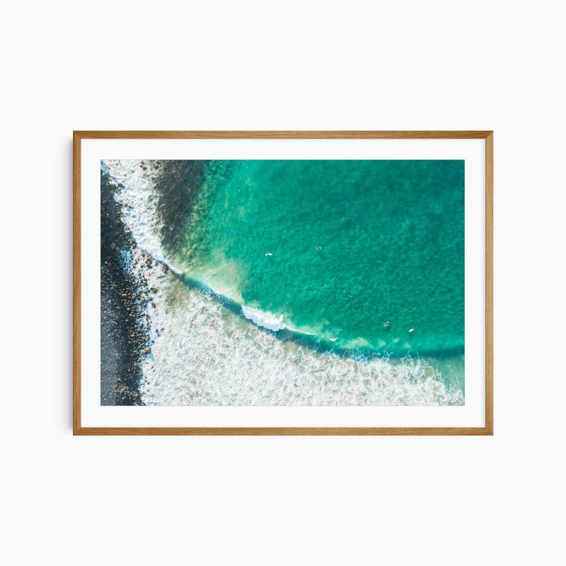 "Aqua Over Basalt" Photography Print - Belinda Doyle - Australian Photographer & Resin Artist