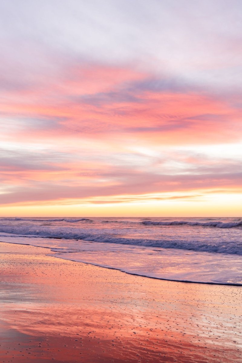 Thirroul "Blush Break" Acrylic Block - Belinda Doyle - Australian Photographer & Resin Artist
