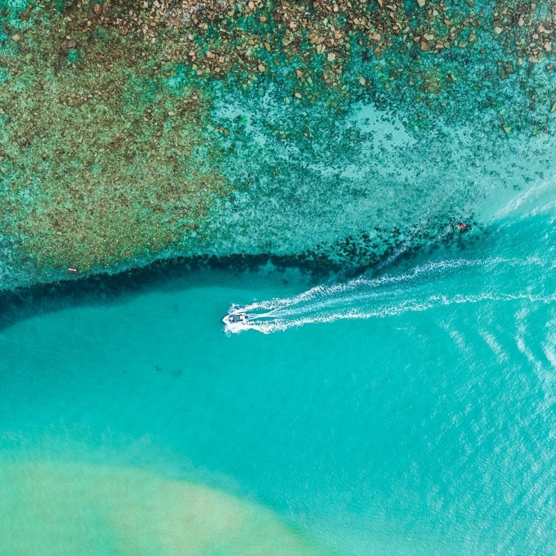 Mossy Point "Boundless Blue" Acrylic Block - Belinda Doyle - Australian Photographer & Resin Artist