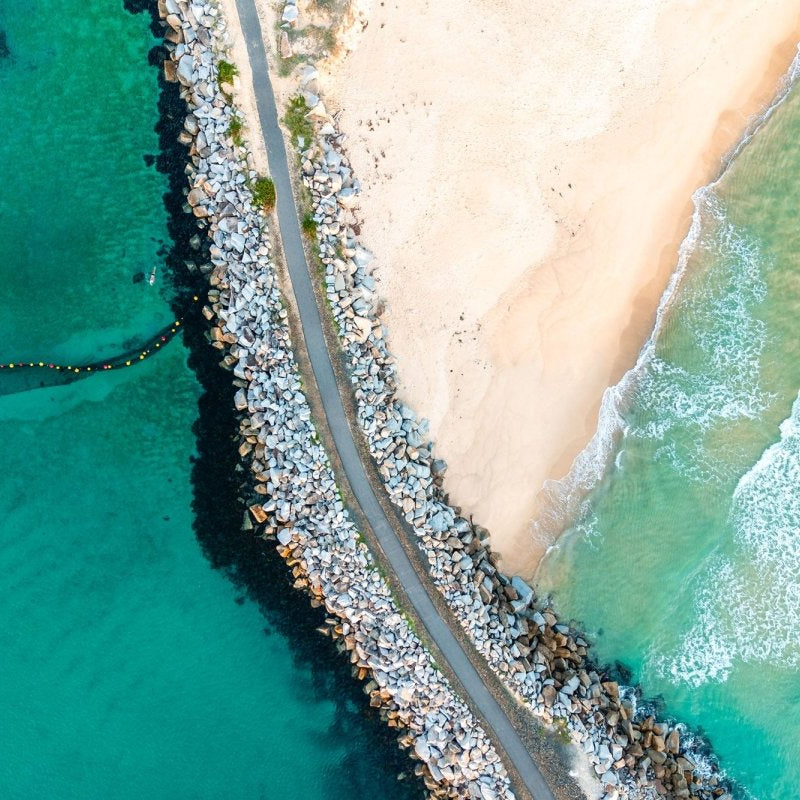 "Breakwall Balance" Photography Print - Belinda Doyle - Australian Photographer & Resin Artist