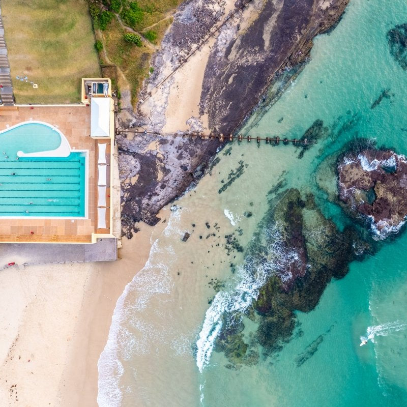 Port Kembla "Carnival Coastline" Acrylic Block - Belinda Doyle - Australian Photographer & Resin Artist