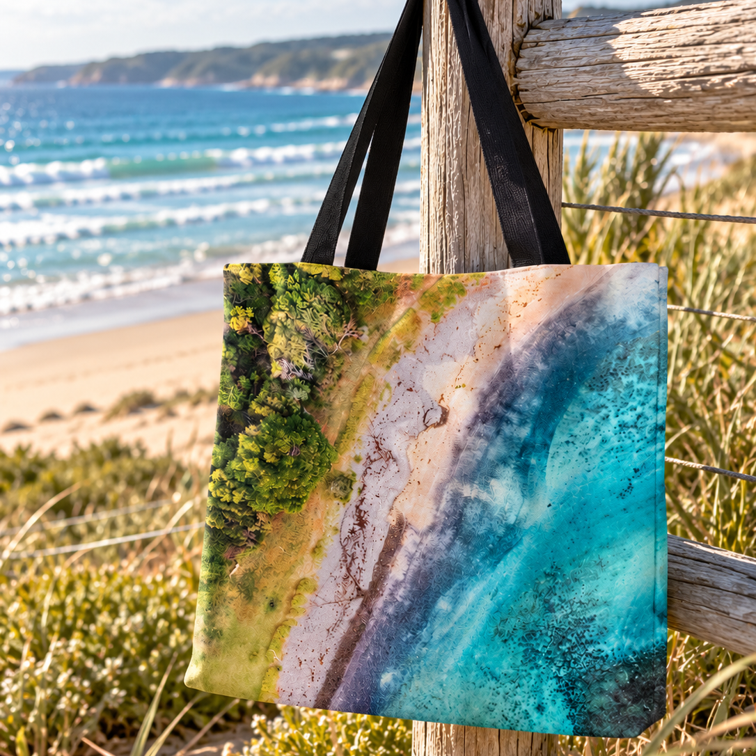 Nature’s Graffiti Beach Bag - Boneyard Kiama - Belinda Doyle - Australian Photographer & Resin Artist