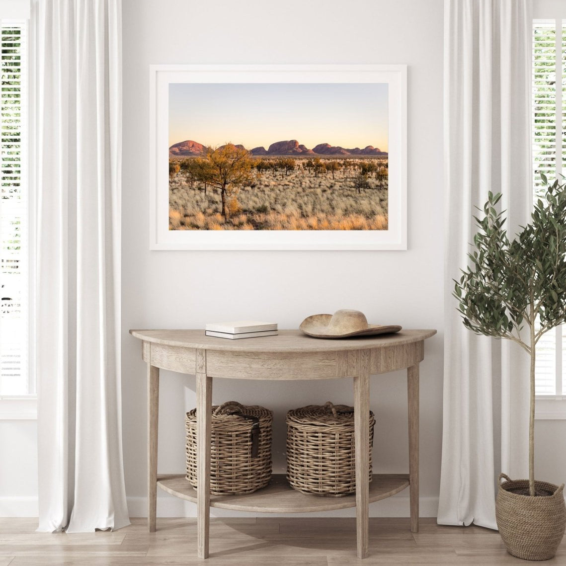 "Ember Oak" Kata Tjuṯa Sunrise Photography Print - Belinda Doyle - Australian Photographer & Resin Artist