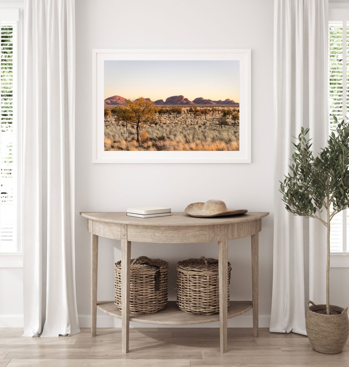 "Ember Oak" Kata Tjuṯa Sunrise Photography Print - Belinda Doyle - Australian Photographer & Resin Artist
