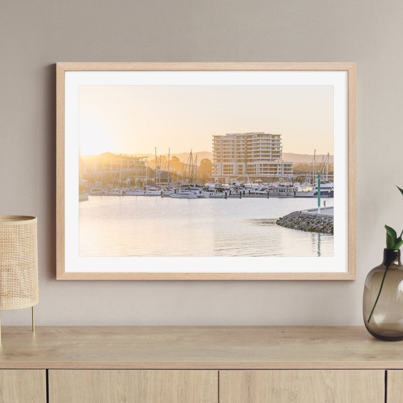 "Golden Hour at the Marina" Photography Print - Belinda Doyle - Australian Photographer & Resin Artist