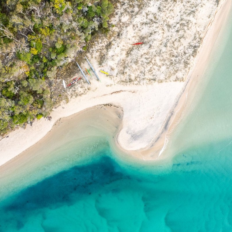 "Kayaks at the Curve" Photography Print - Belinda Doyle - Australian Photographer & Resin Artist