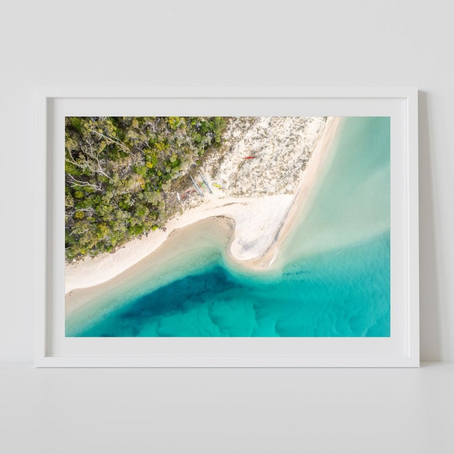"Kayaks at the Curve" Photography Print - Belinda Doyle - Australian Photographer & Resin Artist