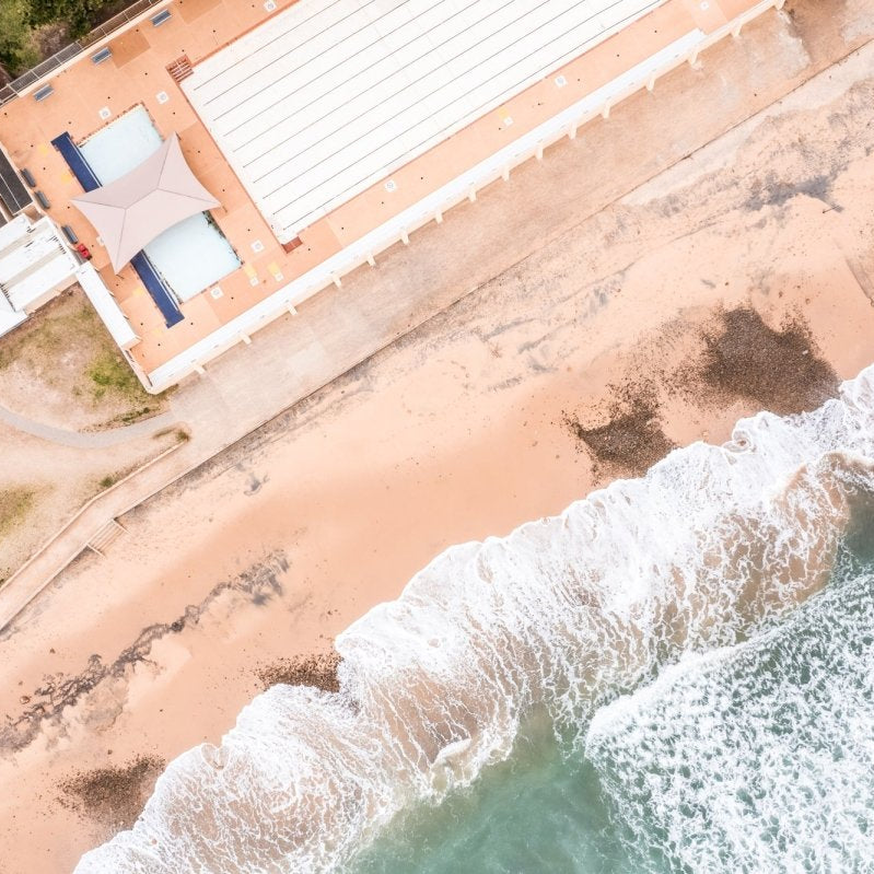 Thirroul "Peachy Clean" Acrylic Block - Belinda Doyle - Australian Photographer & Resin Artist