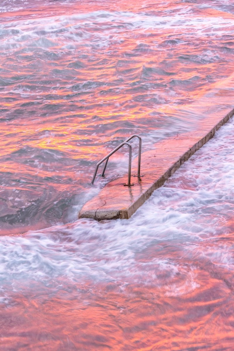 Wollongong "Pink Descent" Acrylic Block - Belinda Doyle - Australian Photographer & Resin Artist