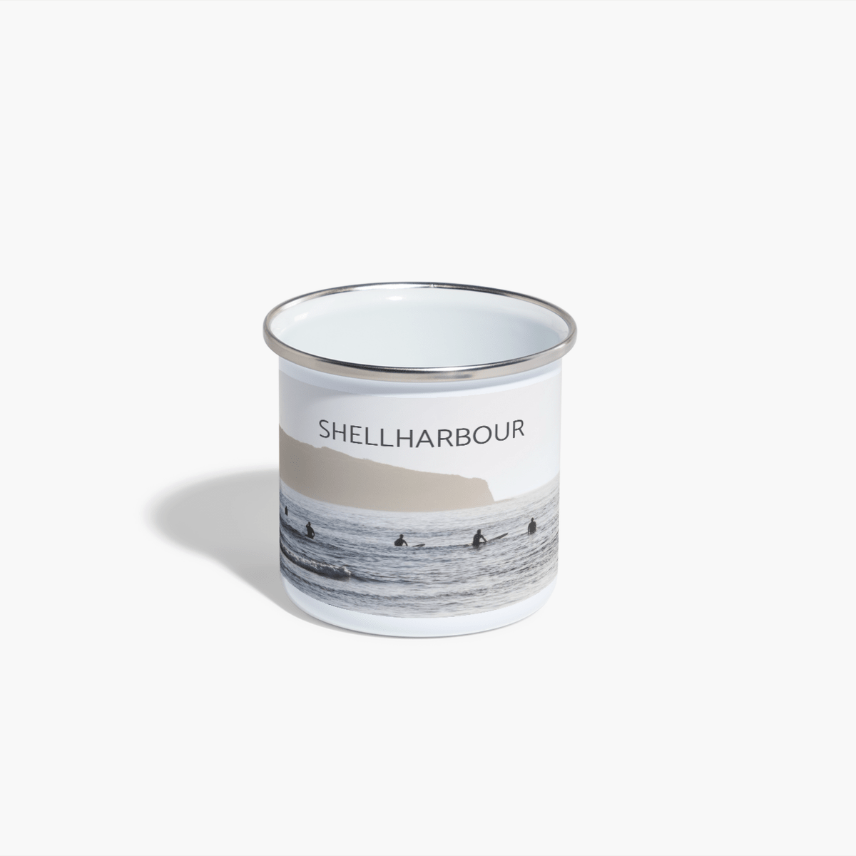 Shellharbour Enamel Camping Mug - Belinda Doyle - Australian Photographer & Resin Artist