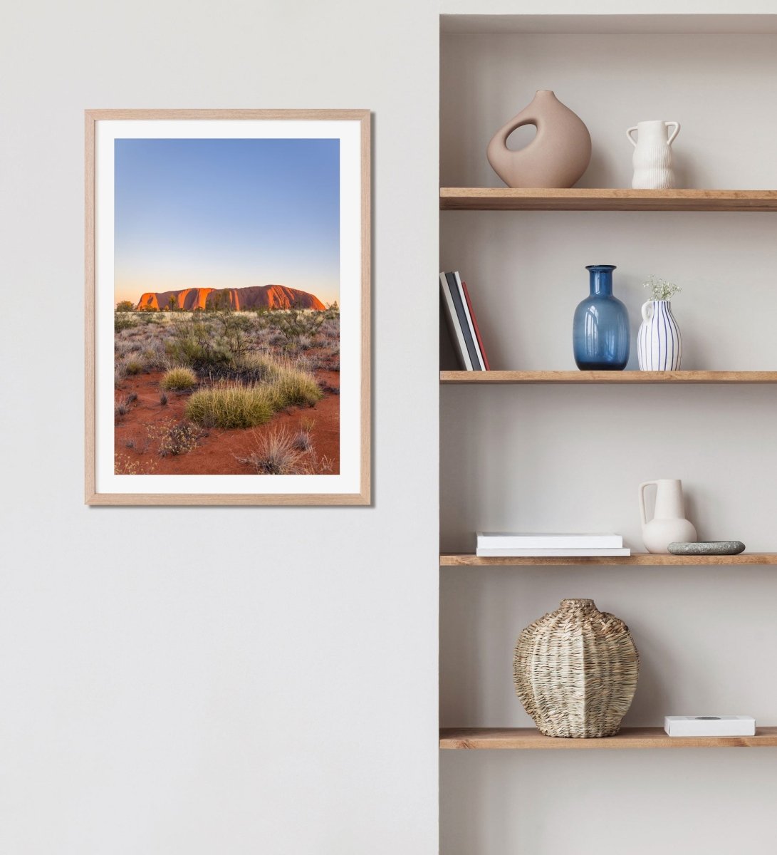 "Sacred Contrast" Uluru Sunrise Photography Print - Belinda Doyle - Australian Photographer & Resin Artist