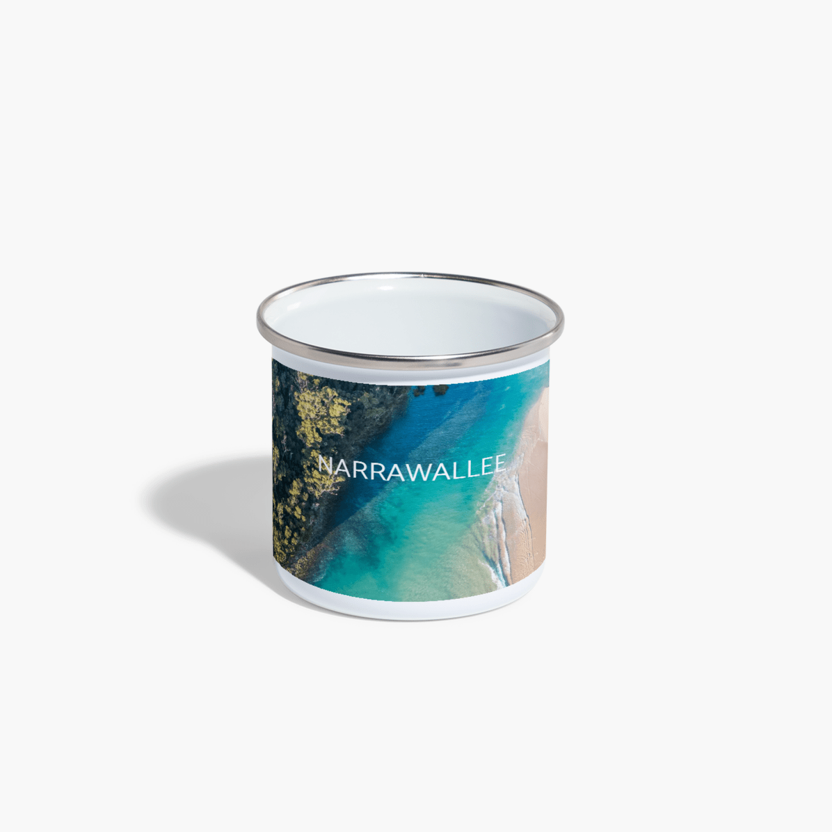 Narrawallee Enamel Camping Mug - Belinda Doyle - Australian Photographer & Resin Artist