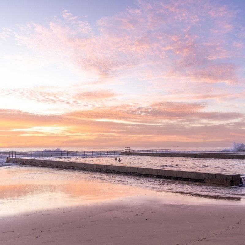 Austinmer "Sunrise Spill" Acrylic Block - Belinda Doyle - Australian Photographer & Resin Artist