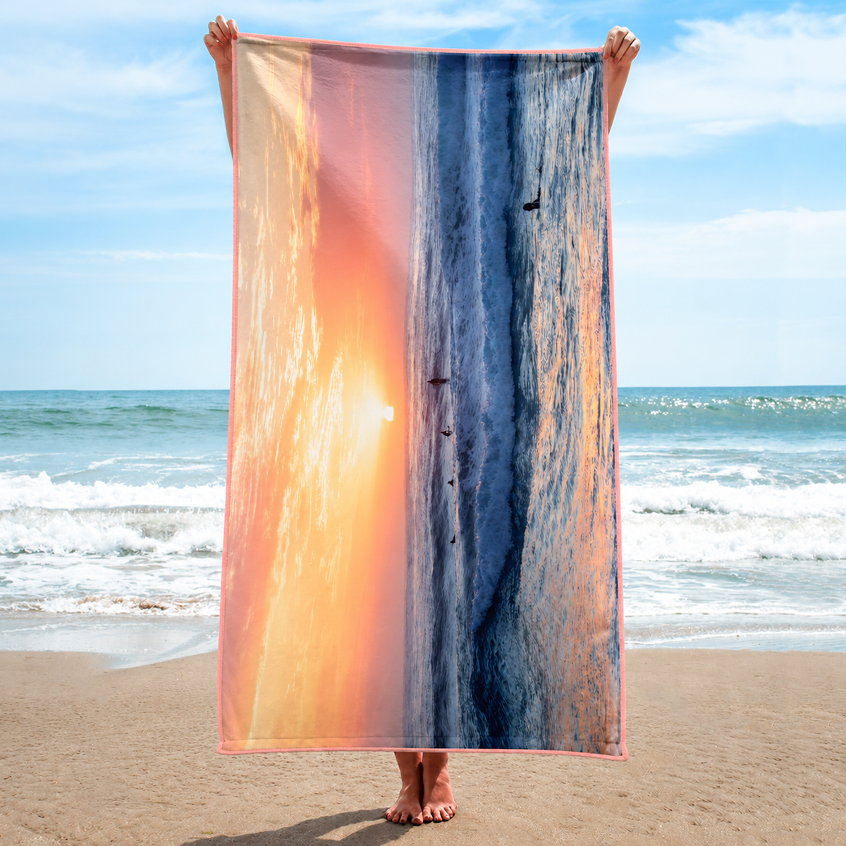 Day Break Microfibre Beach Towel - Mollymook - Belinda Doyle - Australian Photographer & Resin Artist