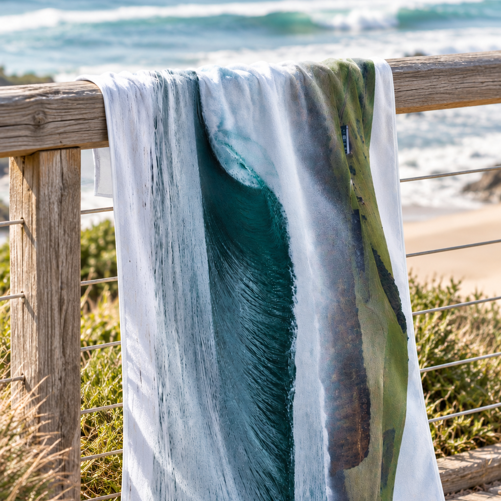 Werri Roll Microfibre Beach Towel - Belinda Doyle - Australian Photographer & Resin Artist