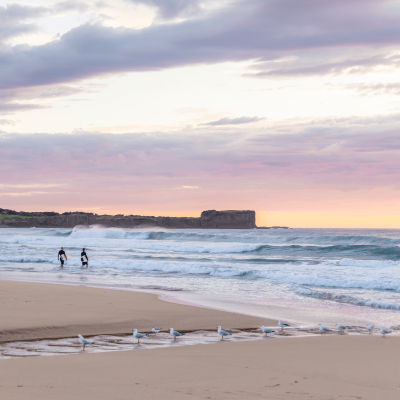 "Surfers & Seagulls" Photography Print - Belinda Doyle - Australian Photographer & Resin Artist
