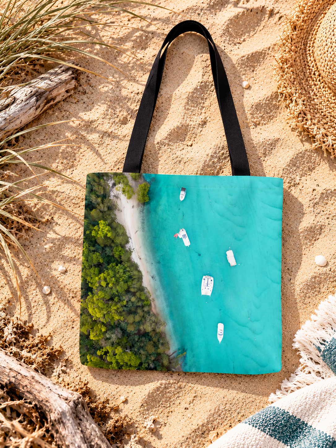 Huskisson Blues Beach Bag - Belinda Doyle - Australian Photographer & Resin Artist