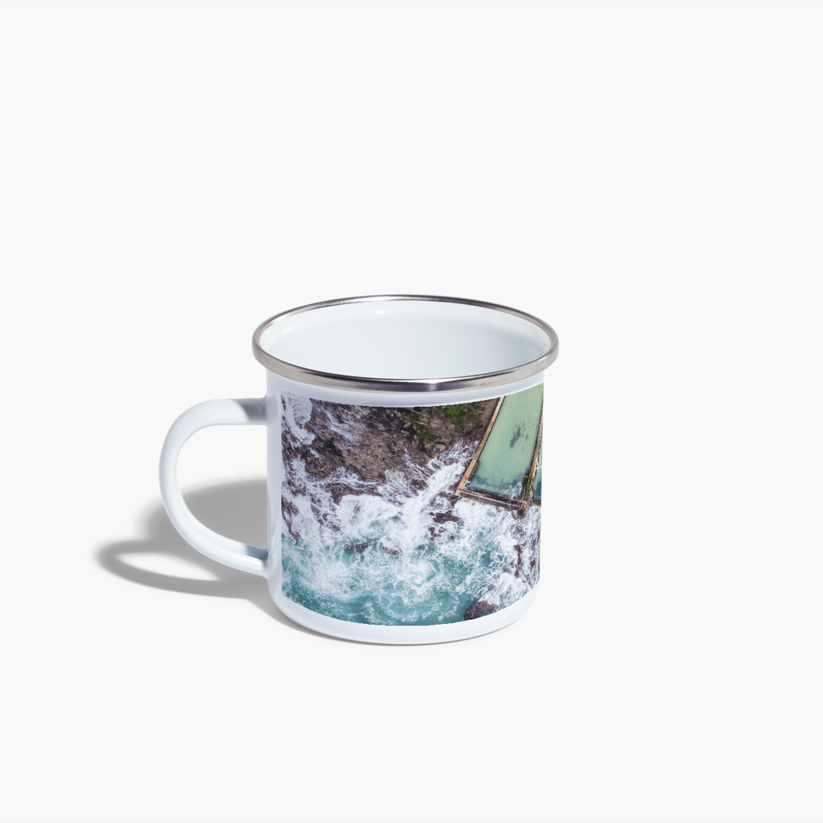 Austinmer Enamel Camping Mug - Belinda Doyle - Australian Photographer & Resin Artist