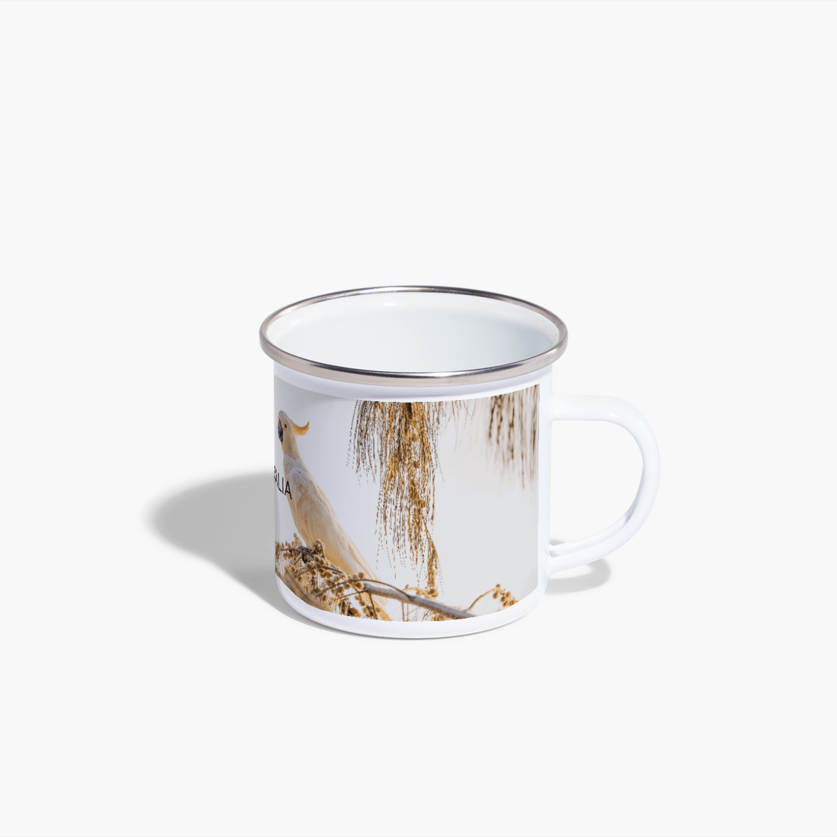 Australian Cockatoo Enamel Camping Mug - Belinda Doyle - Australian Photographer & Resin Artist