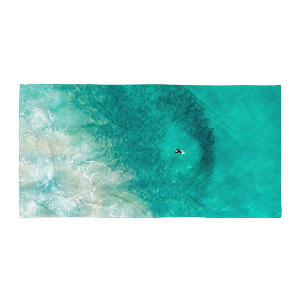 Bait Ball Ballet Microfibre Beach Towel - Belinda Doyle - Australian Photographer & Resin Artist