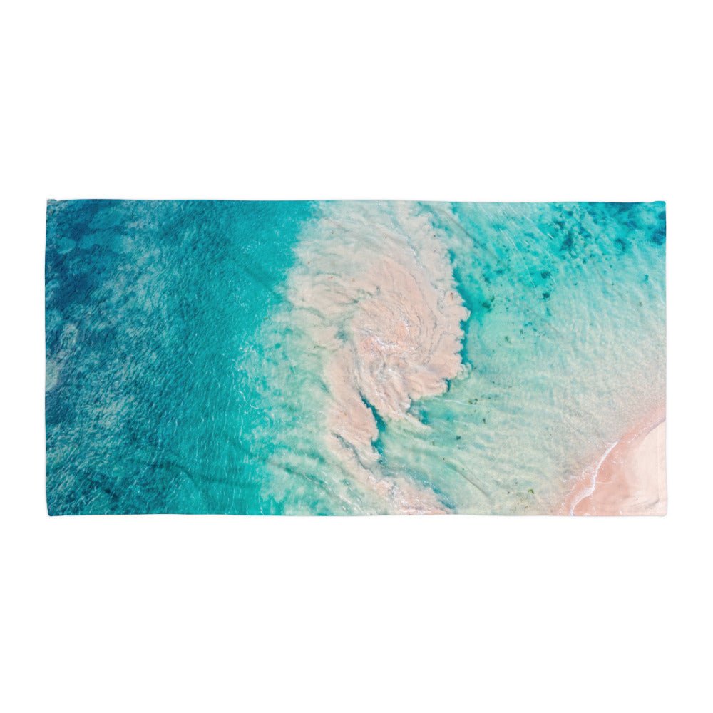 Above Aqua Microfibre Beach Towel - Belinda Doyle - Australian Photographer & Resin Artist