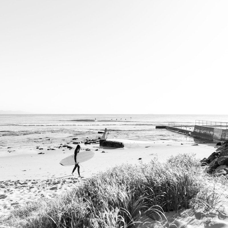 "Bellambi Babe" BW Photography Print - Belinda Doyle - Australian Photographer & Resin Artist