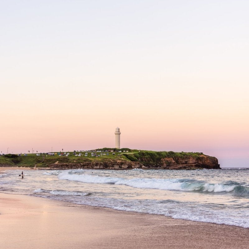 Wollongong "City Beach Sunset" Acrylic Block - Belinda Doyle - Australian Photographer & Resin Artist