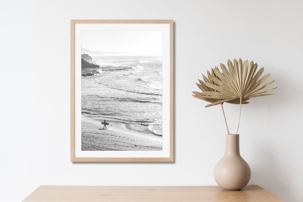 "Coledale Silhouette" BW Photography Print - Belinda Doyle - Australian Photographer & Resin Artist