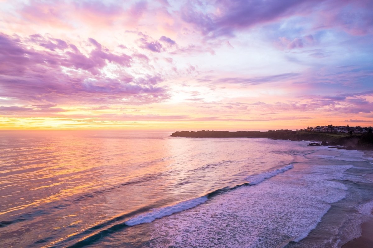 Kiama "Cotton Candy Skies" Acrylic Block - Belinda Doyle - Australian Photographer & Resin Artist