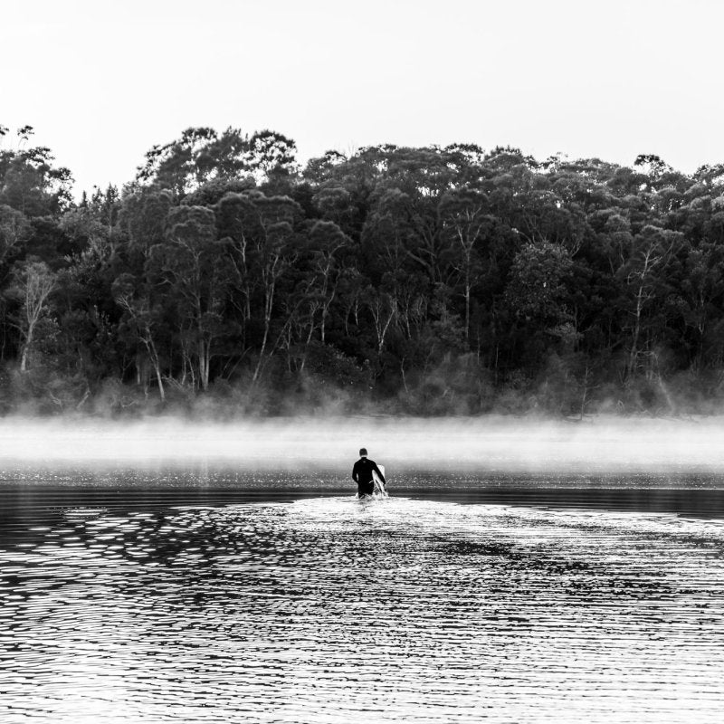 "Crossing to Mystics" BW Photography Print - Belinda Doyle - Australian Photographer & Resin Artist