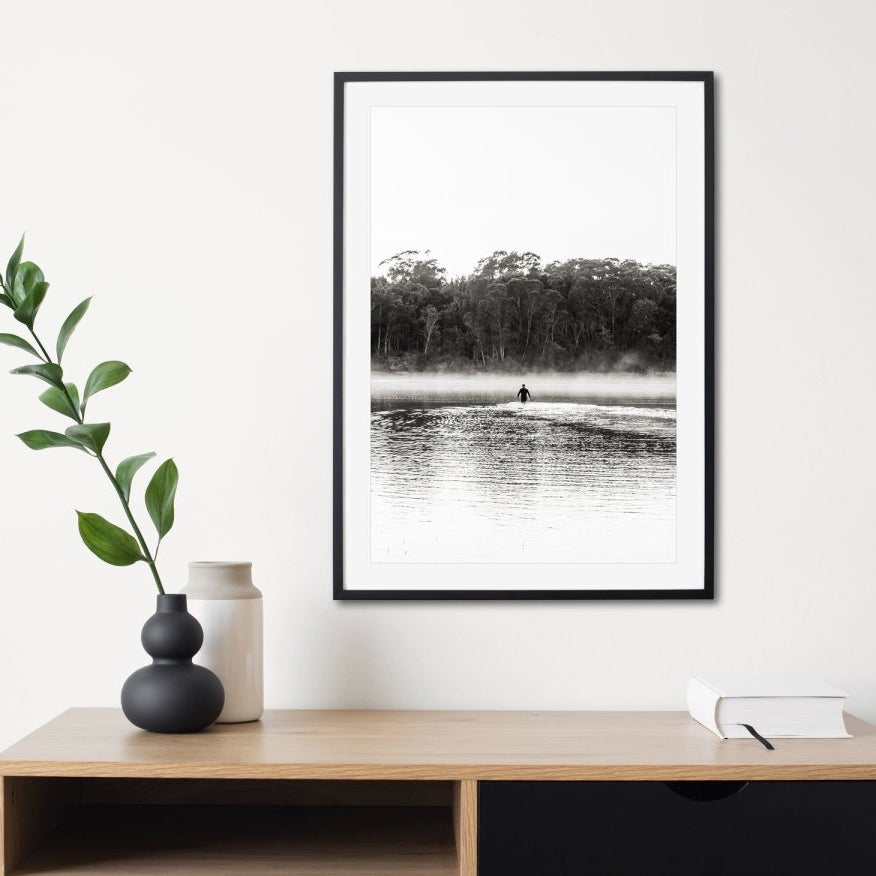 "Crossing to Mystics" BW Photography Print - Belinda Doyle - Australian Photographer & Resin Artist