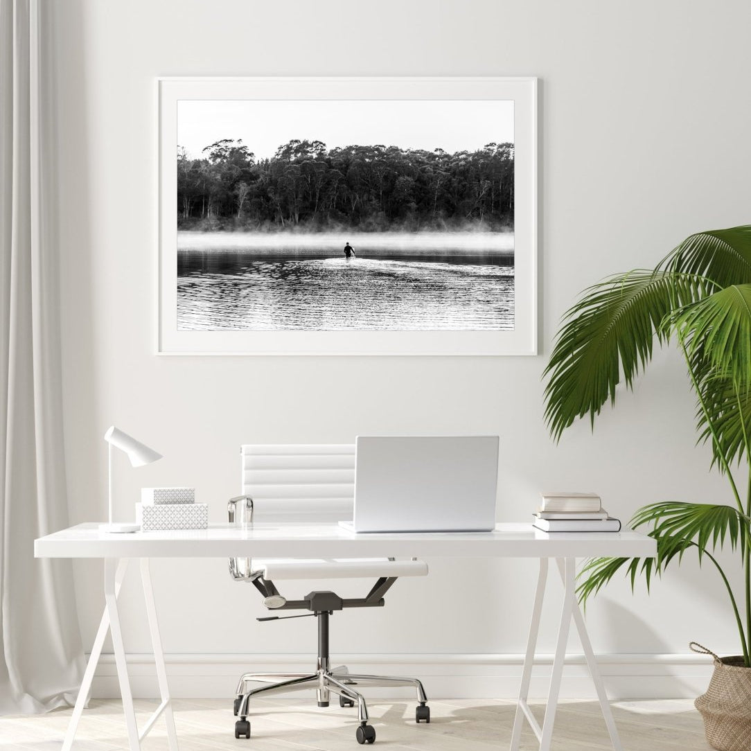 "Crossing to Mystics" BW Photography Print - Belinda Doyle - Australian Photographer & Resin Artist