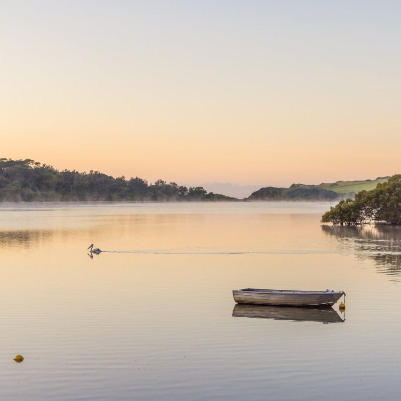 Minnamurra "Dawn on the River" Acrylic Block - Belinda Doyle - Australian Photographer & Resin Artist
