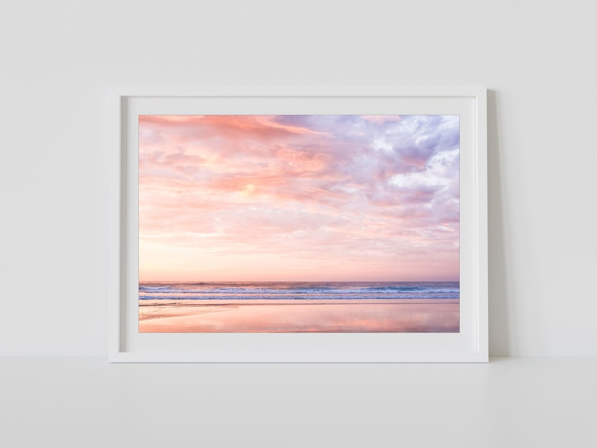 First Blush - A2 Photography Print - Framed in White - Belinda Doyle - Australian Photographer & Resin Artist
