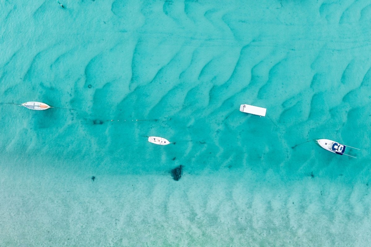 Huskisson "Four Husky Boats" Acrylic Block - Belinda Doyle - Australian Photographer & Resin Artist