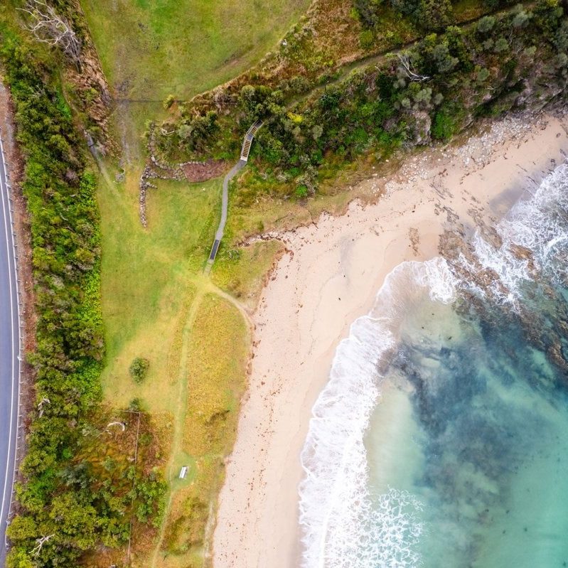 McKenzies Beach "George Bass Views" Acrylic Block - Belinda Doyle - Australian Photographer & Resin Artist