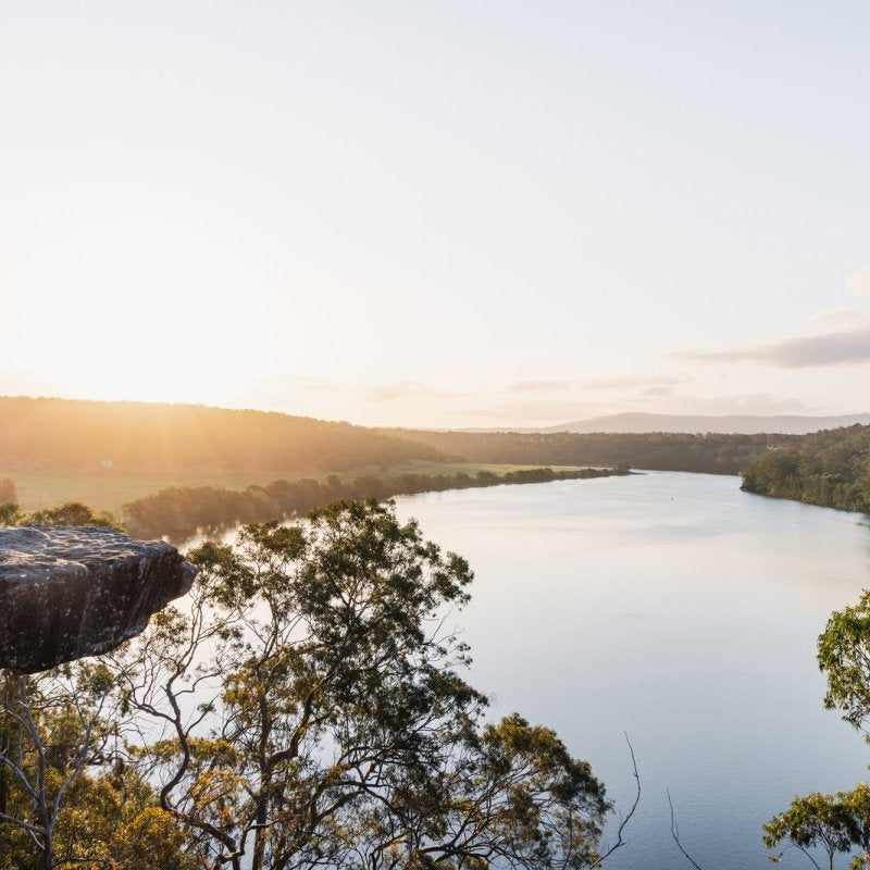 Nowra "Hanging Rock Glow" Acrylic Block - Belinda Doyle - Australian Photographer & Resin Artist