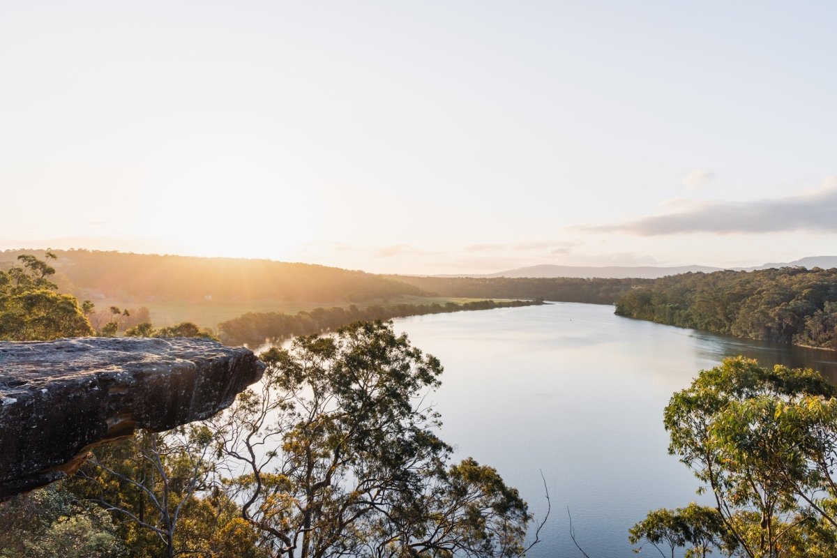 Nowra "Hanging Rock Glow" Acrylic Block - Belinda Doyle - Australian Photographer & Resin Artist