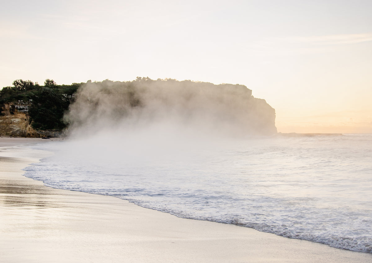 Gerringong "Headland Sea Smoke" Acrylic Block - Belinda Doyle - Australian Photographer & Resin Artist