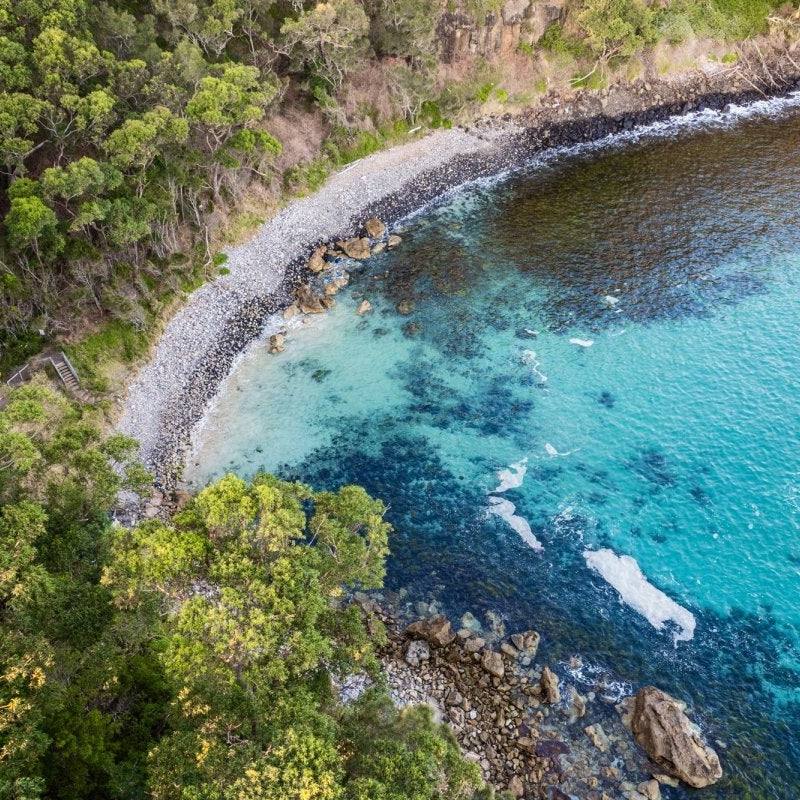 Mollymook "Bannisters Hidden Cove" Acrylic Block - Belinda Doyle - Australian Photographer & Resin Artist