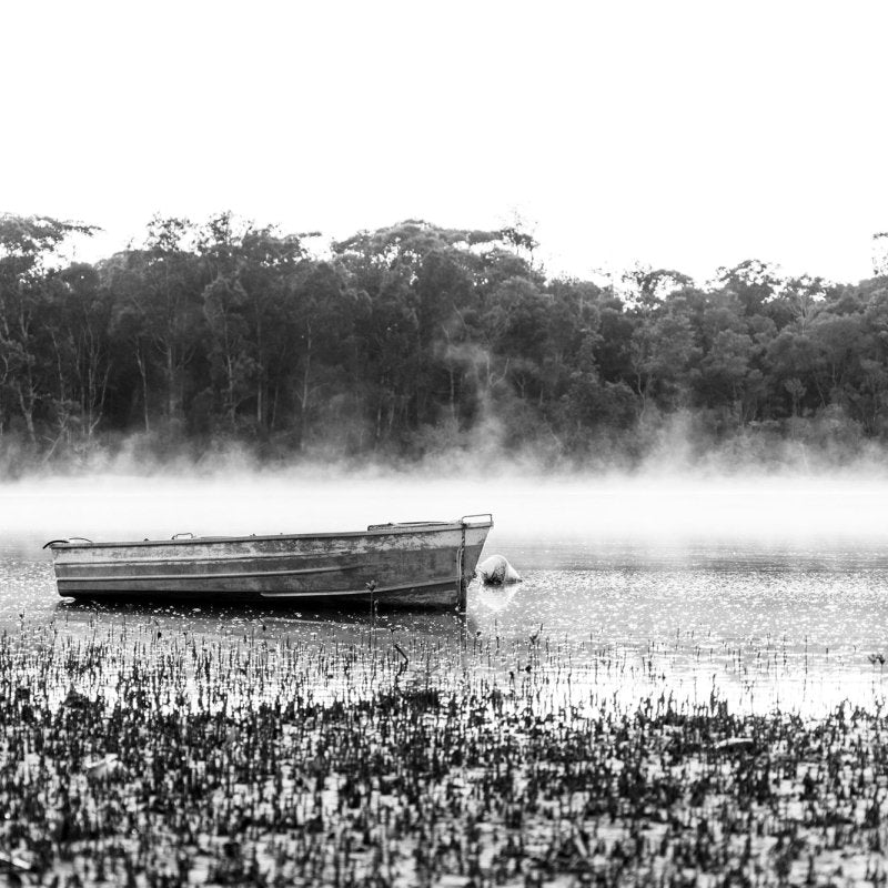 "Misty Morning" BW Photography Print - Belinda Doyle - Australian Photographer & Resin Artist