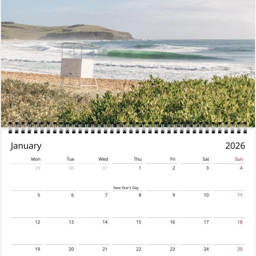 Kiama 2026 Calendar - Belinda Doyle - Australian Photographer & Resin Artist