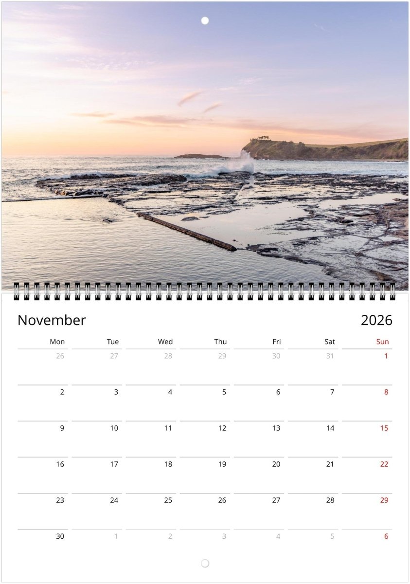 Kiama 2026 Calendar - Belinda Doyle - Australian Photographer & Resin Artist