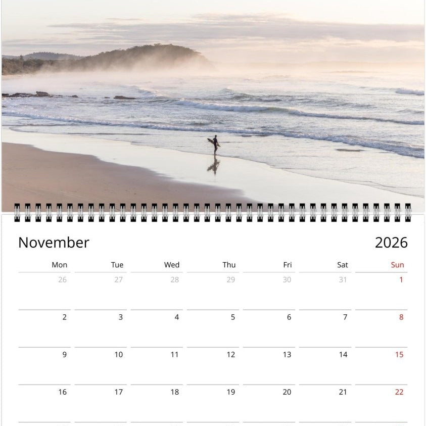 South Coast 2026 Calendar - Belinda Doyle - Australian Photographer & Resin Artist