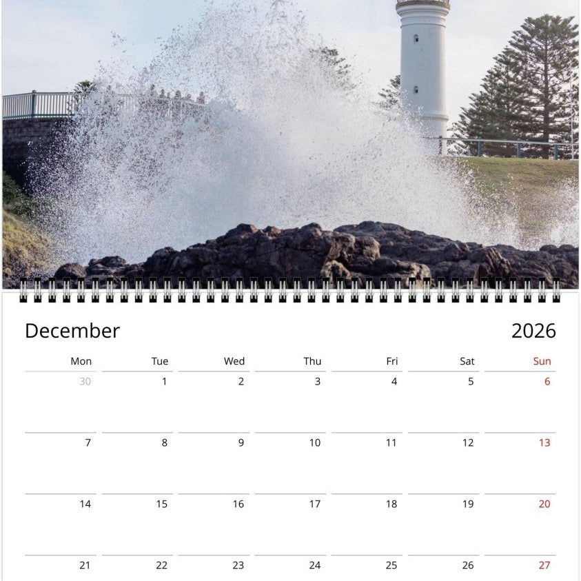 Kiama 2026 Calendar - Belinda Doyle - Australian Photographer & Resin Artist