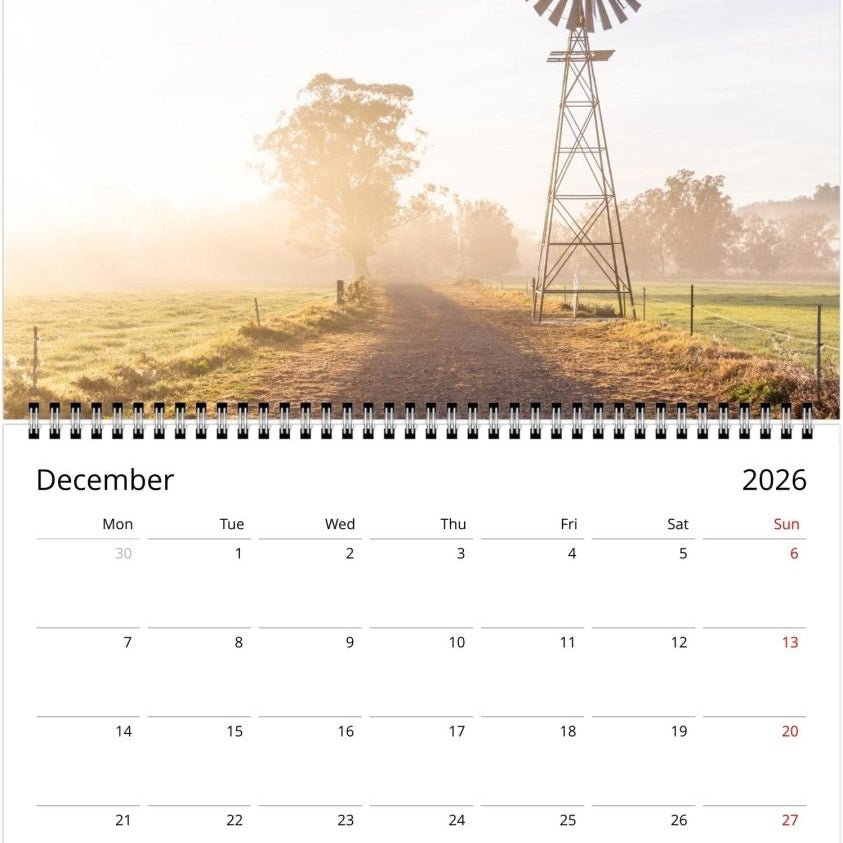 Rural 2026 Calendar - Belinda Doyle - Australian Photographer & Resin Artist