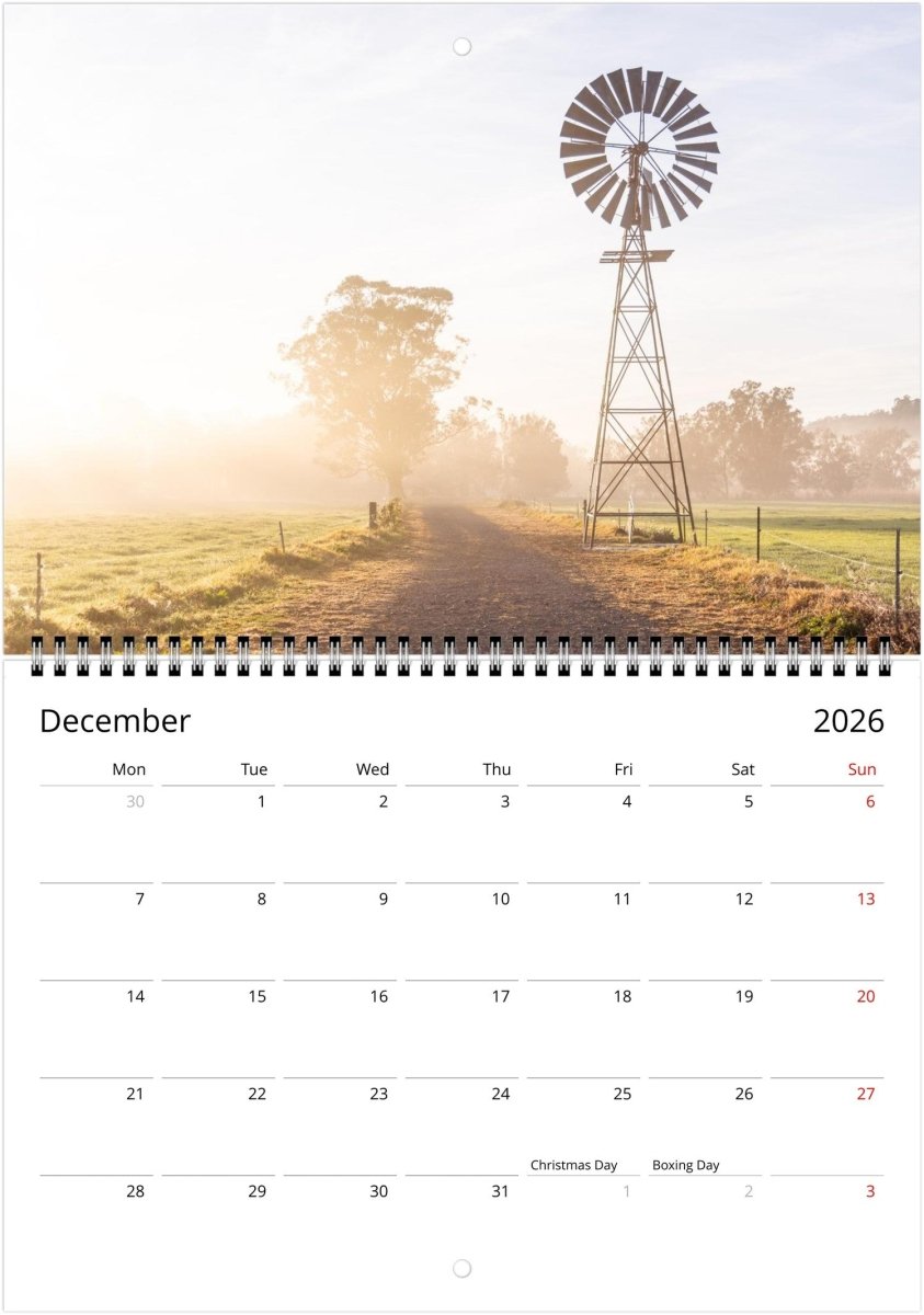 Rural 2026 Calendar - Belinda Doyle - Australian Photographer & Resin Artist